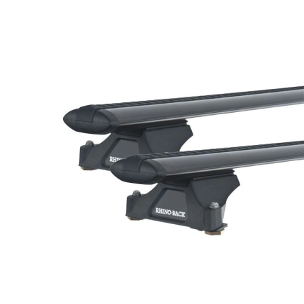Rhino Rack JA5413 Vortex RLTP Black 2 Bar Roof Rack for Ford Transit Custom 4dr SWB Low Roof with Factory Mounting Point (2024 onwards) - Factory Point Mount