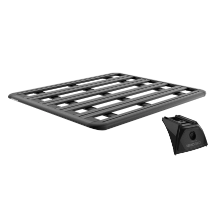 Rhino Rack JC-03633 Pioneer 6 Platform (1500mm x 1240mm) with RX300H Legs for Isuzu D-Max LS-M/LS-U/SX 4dr Ute with Bare Roof (2008 to 2012) - Factory Point Mount