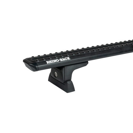 Rhino Rack JC-05136 Sportz RLT600 Ditch Mount Black 1 Bar Roof Rack for RAM 1500 DS Crew Cab 4dr Ute DS Crew Cab with Bare Roof (2011 onwards) - Custom Point Mount