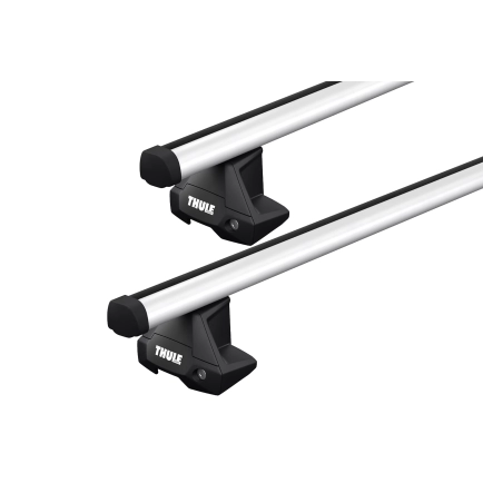 Thule 7105 ProBar Evo Silver 2 Bar Roof Rack for GMC Sierra 4dr Ute with Bare Roof (2014 to 2018) - Clamp Mount